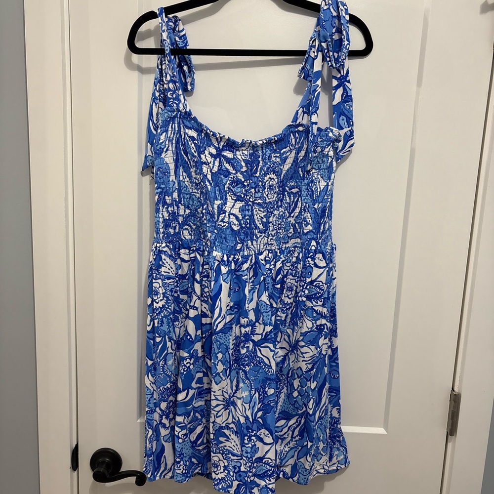Lilly Pulitzer Blue and White Romper